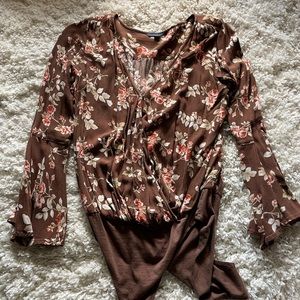 American Eagle Floral Bodysuit